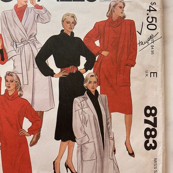 McCall's 8783 Misses Jacket, Dress, Tunic & Skirt Nancy Heller Sz 14-16 Vintage - Picture 3 of 8